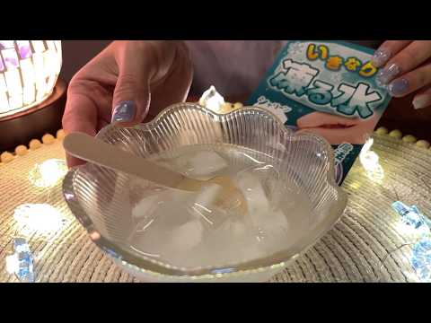 ASMR｜Cool Sounds for Hot Days ❄️ Magic Water Experiment💙No talking