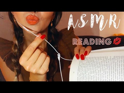 TÜRKÇE ASMR - KİTAP OKUMA VE ÖPÜCÜK SESLERİ - 💋❤️💋 KİSSES AND MOUTH SOUNDS READING 💋❤️💋