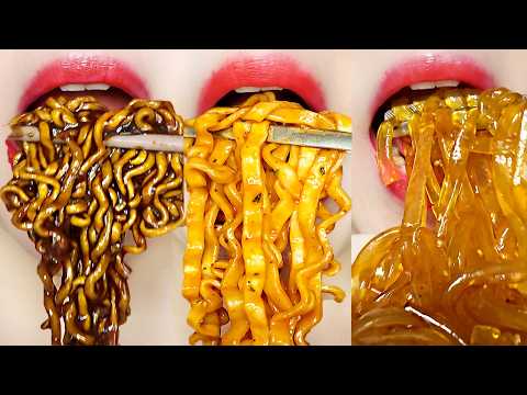 ASMR Various Chewy Noodles MUKBANG 다양한 면 먹방 🍜🥢 Eating Sounds