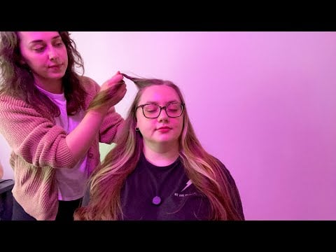 Real Person ASMR Head Massage & Gentle Hair Pulling for Deep Relaxation & Sleep 😴✨