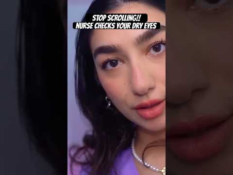 asmr nurse checks your eyes 👩‍⚕️ #asmr #cranialexam