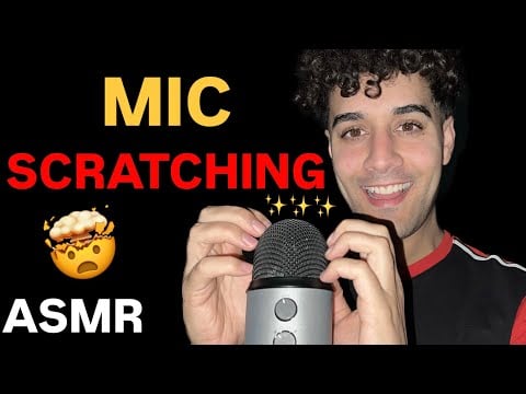 ASMR no talking - mic scratching & mouth sounds - very relaxing - tingles