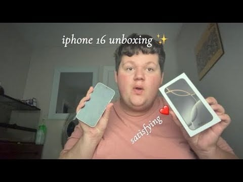 ASMR Unboxing The Iphone 16 📱✨