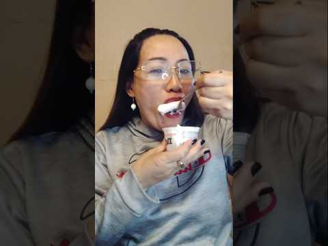 EATING YOGURT #everyone #food #shortsfeed #challenge #onebite #funnyvideo