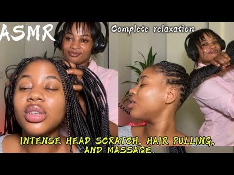 ASMR💫 INTENSE HEAD SCRATCH, HAIR PULLING, AND HEAD MASSAGE