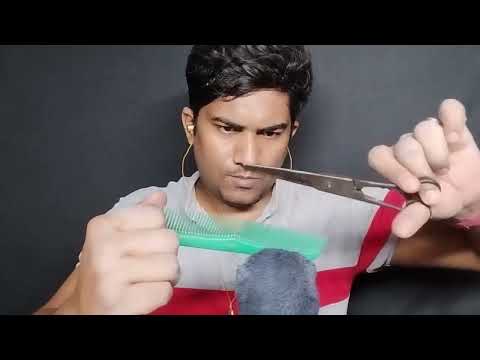 asmr roleplay haircutting triggers sounds