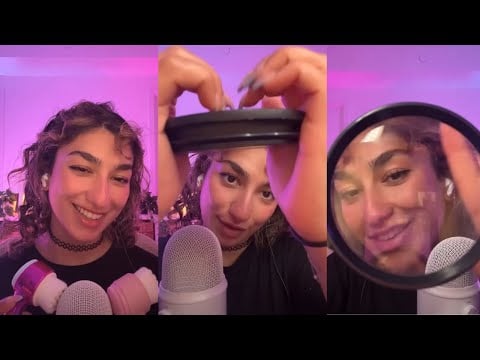 ASMR • slow inaudible whispers ✨ mouth sound trigger combos 👄 & more! 💅