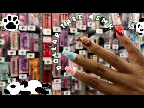 30 Minutes OF PUBLIC ASMR in DOLLAR TREE | Lofi, Whispering, Camera Tapping and More!  🧸🤍🎀