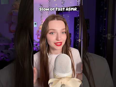 Slow or Fast? #asmr #asmrsounds #asmrrelax #asmrtingles #asmrwhispers #asmrsleep #relax #tingles