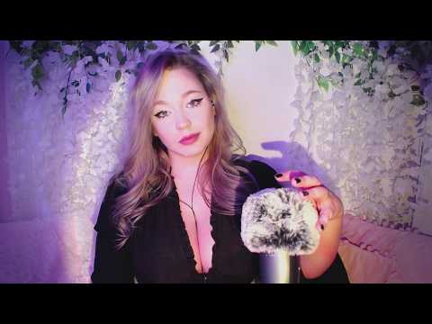 ASMR | Breathing & Mouth Sounds, Fluffy Mic, Tapping | No Talking