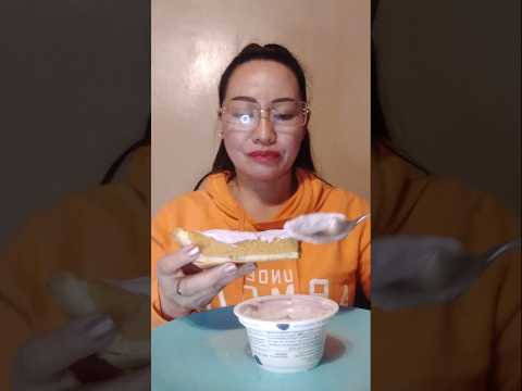 PUMPKIN PIE WITH YOGURT #shortsfeed #food #eatingshow #mukbang #viral #eating #everyone #asmr