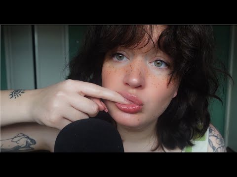 ASMR fast and aggressive  mouth sounds with mic triggers (nail biting, tongue tapping, eating you)