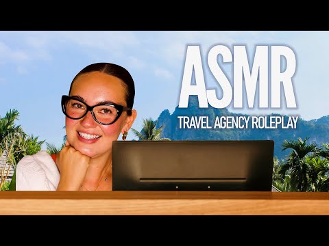 ASMR ✨ Your Dream Vacation Roleplay🏝️ Relaxing Travel  Agent Chat with Keyboard Clicks & Sounds