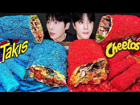 ASMR MUKBANG 직접 만든 타키스 대왕 가래떡 떡볶이 불닭볶음면 치즈스틱 핫도그 먹방 & 레시피 FIRE NOODLES AND Tteokbokki EATING SOUND!