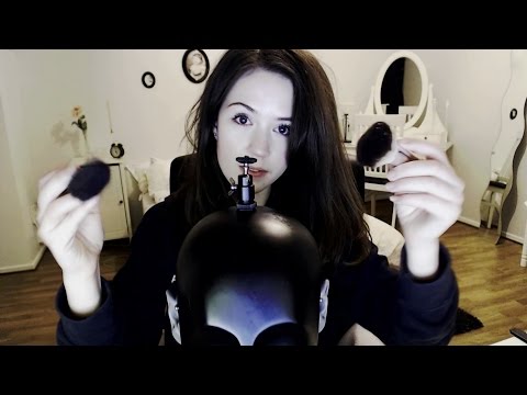 ASMR Ear brushing, trigger words, ear to ear