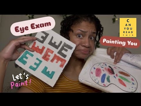 ASMR | Painting & Eye Test (Linda) REUPLOAD