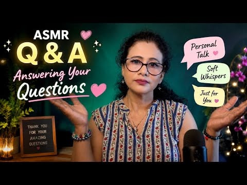 Bengali ASMR Q&A 💕 | Answering Your Questions | Personal & Relaxing Whispering | Asmr Ghosal 