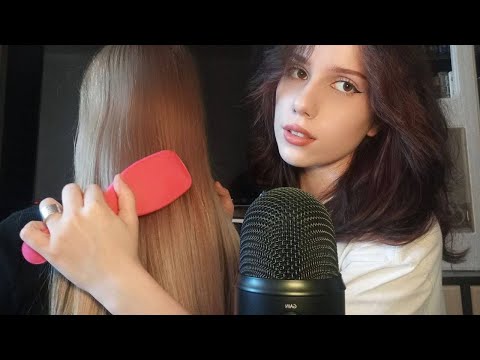 асмр уход за волосами 