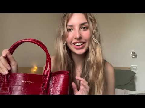 ASMR purse unboxing (teddy blake)