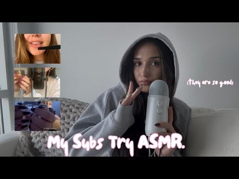 My Subscribers Try ASMR (they are SO good)