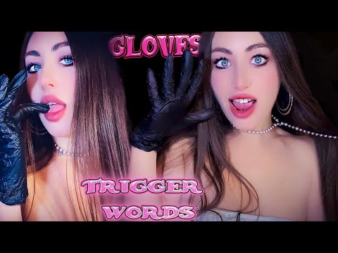 ASMR {Gloves and Trigger Words} Hand Movements, Whisper | Your Relaxation is Guaranteed