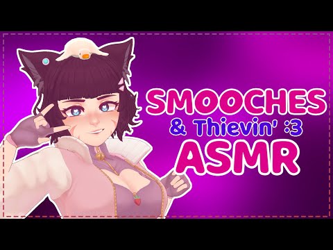 [ASMR] Catgirl Sneaks Into Your Room & Smooches You To Sleep