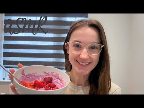 Wholesome Breakfast ASMR 🥝 🍓 cosy calm vibes & life recently!