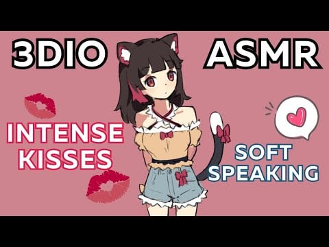 asmr stream #28 🌸 (3DIO - intense kisses, soft speaking)