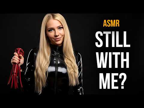 [4K USA ASMR] Black Latex Suit Friction Study! Red Leather Surprise & Rhythmic Tapping! Deep Tingles