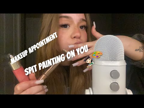 ASMR Spit Painting Your Makeup 💄✨ w/ Lens Licking & Personal Attention 💋🎨