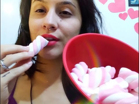 ASMR 🎧 - EATING MARSHMALLOW / COMENDO MARSHMALLOW #asmr #asmrbrasil #brazil