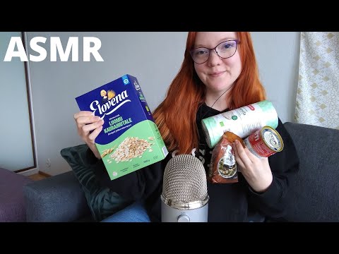 ASMR SUOMI Mitä ostin kaupasta 🍕 Ruokaostosten esittely