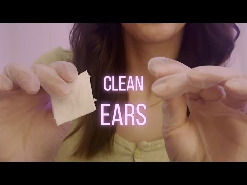 ASMR Ear Cleaning | Personal Attention, Gloves & Unintelligible Whispers