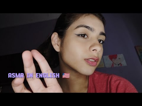 ASMR em inglês falando palavras positivas ✨ (Mouth Sounds, Hand movements, sussurros...)