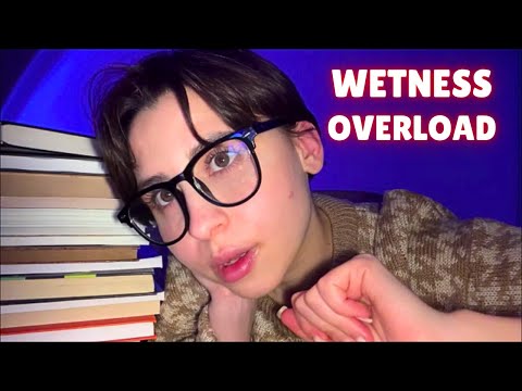 ASMR Librarian Girl Spit Paints Your Face - Wet Mouth Sounds Overload