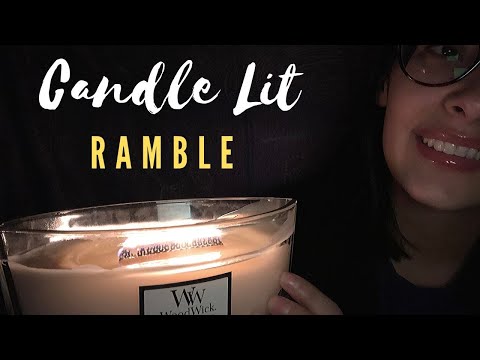 ASMR Whisper Ramble in the Dark (candle light)