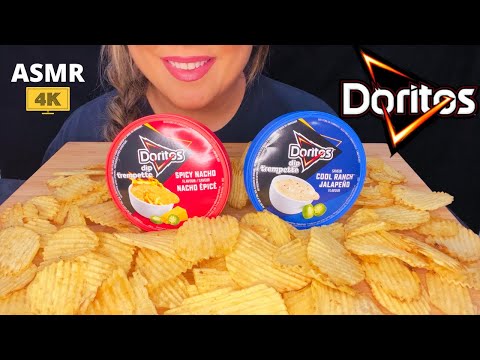 ASMR CHIPS AND DIP DORITOS MUKBANG 먹방 (NO TALKING) *CRUNCH SOUNDS* | Mandy Foods ASMR