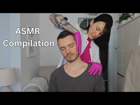 ASMR Compilation - Aura & Reiki / Brush & Lint Removal / Makeover Experience / Posture Correction