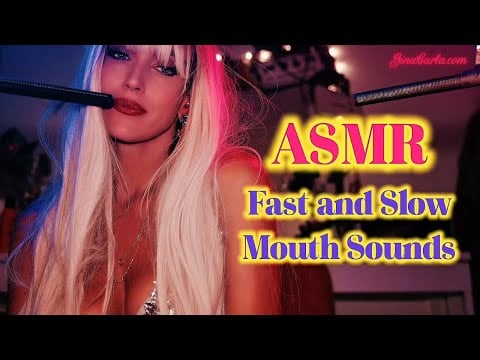 ASMR | Gina Carla Fast & Slow Mouth Sounds & Spit Painting You 💦