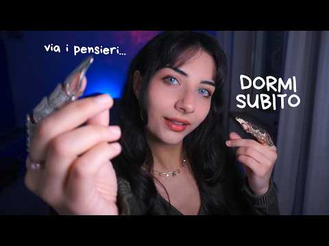 ASMR perfetto per DORMIRE 🩷 Prelievo pensieri, Rilassamento guidato & brushing