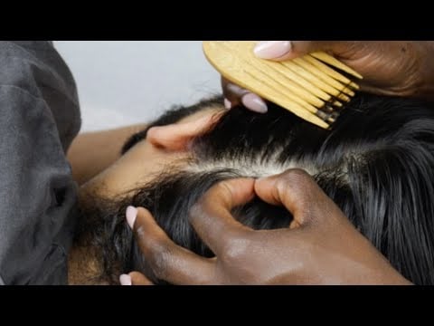 Real Person ASMR Session | Hair Play, Scalp LICE checkup | Gentle parting 