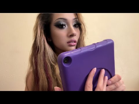 ASMR |Jealous bossy girlfriend goes through your IPad 📱 *Whispered*