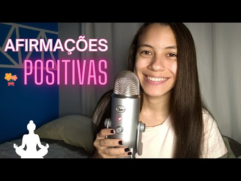 ASMR AFIRMAÇÕES POSITIVAS E CANTAROLANDO |Sussurros e Voz Suave