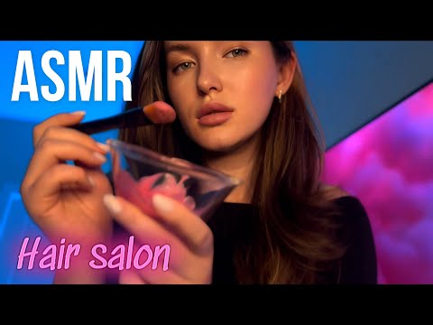 АСМР Парикмахер Окрашивание волос ASMR Hairdresser Relaxing Hair Dye Treatment