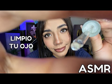 ASMR ESPAÑOL / TE LIMPIO EL OJO (REALISTA) + TE SACO algo del OJO