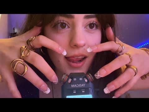 ASMR TASCAM ANILLOS + MOUTH SOUNDS + MOVIMIENTOS DE MANOS 