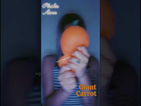 ASMR ✨️ Squishing a giant carrot 🥕