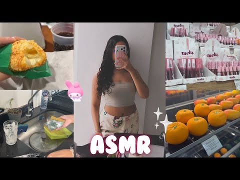 ASMR VLOG ⭑ UM DIA COMIGO 🌺 | comprinhas, rotina, bate papo 