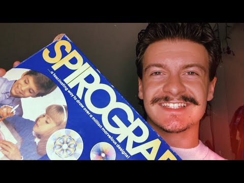[ASMR] Vintage Spirograph Drawing | Drawing Sounds & Marker Sounds