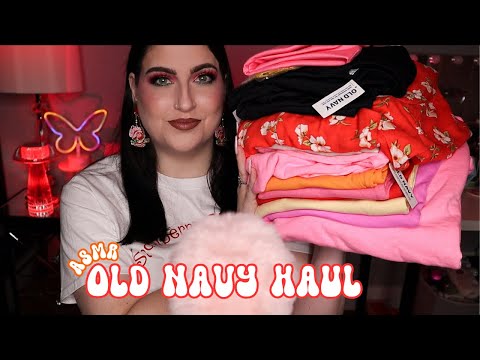 ASMR Old Navy Spring Clothing Haul 🌼